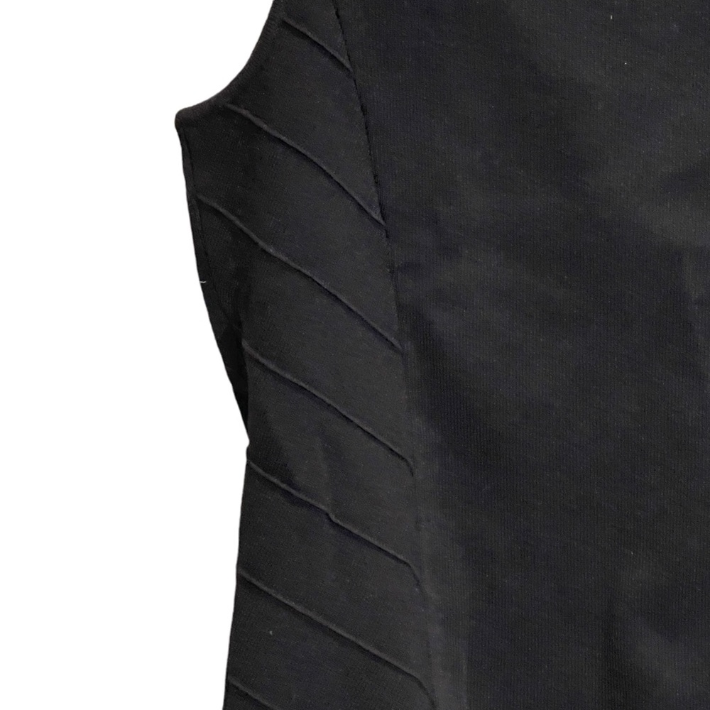 Vintage Cable & Gauge black fitted ribbed sleeveless tank top - Picture 4 of 9